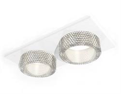 Ambrella Комплект встраиваемого светильника с композитным хрусталем XC6525040 SWH/CL белый песок/прозрачный MR16 GU5.3 (C6525, N6150) XC6525040 - фото 113697