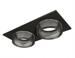 Ambrella Комплект встраиваемого светильника с композитным хрусталем XC6526041 SBK/BK черный песок/тонированный MR16 GU5.3 (C6526, N6151) XC6526041 - фото 113756