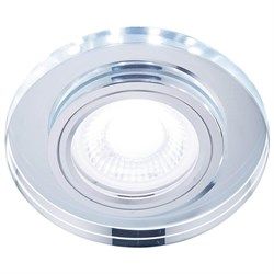 Ambrella Встраиваемый точечный светильник со светодиодной лентой S214 CL хром/прозрачный /MR16+3W(LED COLD) S214 CL - фото 113771