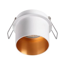Novotech 370432 NT19 130 белый Встраиваемый светильник IP20 GU10 50W 220V BUTT 370432 - фото 113817