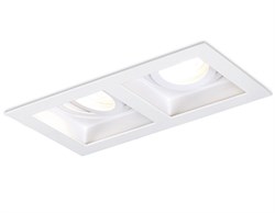 Ambrella Встраиваемый поворотный точечный светильник TN185/2 WH белый GU5.3 190*100*40 TN185 - фото 113822