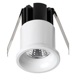 Novotech 357698 NT18 090 белый Встраиваемый светильник IP20 LED 3000K 3W 160-265V DOT 357698 - фото 113832