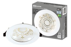 TDM Светильник встраиваемый LED Деко 03, 10 Вт, 4000K, кругл, D170 мм, зол./бел., IP44 SQ0362-0007 - фото 113848