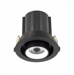 ST Luce ST702.438.12 Светильник встраиваемый Черный LED 1*12W 3000K 900Lm Ra80 24° IP20 D90xH92 180-240V ST702.438.12 - фото 113974