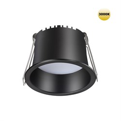 Novotech 359233 SPOT NT23 000 черный Светильник встраиваемый светодиодный IP20 LED 6W 220V 360Лм 3000К TRAN 359233 - фото 114000