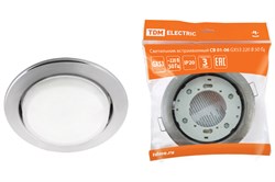 TDM Светильник встраиваемый СВ 01-06 GX53 220 В 50 Гц хром SQ0359-0058 - фото 114043