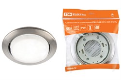 TDM Светильник встраиваемый СВ 01-06 GX53 220 В 50 Гц сатин никель SQ0359-0060 - фото 114060