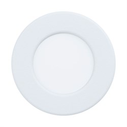 Eglo 99202  Светодиодный встраиваемый светильник FUEVA 5, 2,7W (LED), 86, ET26, IP44, 300lm, 3000K, сталь, белый 99202 - фото 114196