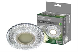 TDM Светильник встраиваемый СВ 03-16 MR16 50Вт G5.3 LED подсветка 3 Вт зеркальный/хром SQ0359-0146 - фото 114246