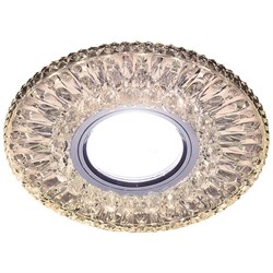 Ambrella Встраиваемый точечный светильник со светодиодной лентой S380 CL/WW хром/прозрачный MR16+3W(LED WARM) S380 CL/WW - фото 114460