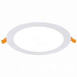 ST Luce ST209.538.15 Светильник встраиваемый Белый LED 1*15W 3000K 1 020Lm Ra80 110° IP20 D190xH8 90-265V ST209.538.15 - фото 114472