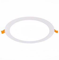 ST Luce ST209.538.18 Светильник встраиваемый Белый LED 1*18W 3000K 1 296Lm Ra80 110° IP20 D225xH8 90-265V ST209.538.18 - фото 114484