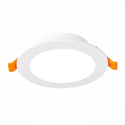 ST Luce ST210.538.12 Светильник встраиваемый Белый LED 1*12W 3000K 900Lm Ra80 110° IP20 D120xH30 220-240V ST210.538.12 - фото 114584