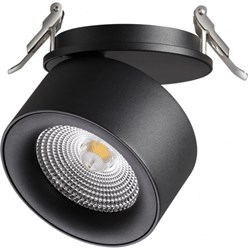 Novotech 358783 SPOT NT21 199 черный Светильник встраиваемый светодиодный IP20 LED 25W 4000K 2200Лм 100-265V GRODA 358783 - фото 114608
