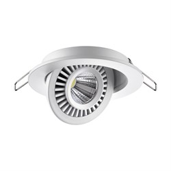 Novotech 358815 SPOT NT21 210 белый Светильник встраиваемый светодиодный IP20 LED 9W 770Лм 4000K 220V GESSO 358815 - фото 114822