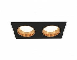 Ambrella Комплект встраиваемого светильника XC6526004 SBK/PYG черный песок/золото желтое полированное MR16 GU5.3 (C6526, N6113) XC6526004 - фото 114992