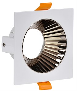 IEK Светильник 4109 встр. поворотн. GU10 белый/шокол. пласт. LT-UVB0-4109-GU10-1-K30 - фото 115082