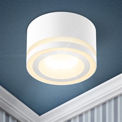 ЭРА Встраиваемый светильник под лампу GX53 DK113 WH белый Б0059787 - фото 115151