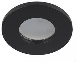 ЭРА Встраиваемый светильник влагозащищенный WR3 BK MR16/GU5.3, IP44, черный Б0054367 - фото 115187