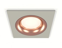 Ambrella Комплект встраиваемого светильника XC7633006 SGR/PPG серый песок/золото розовое полированное MR16 GU5.3 (C7633, N7015) XC7633006 - фото 115305