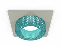 Ambrella Комплект встраиваемого светильника XC7633023 SGR/BL серый песок/голубой MR16 GU5.3 (C7633, N7194) XC7633023 - фото 115344