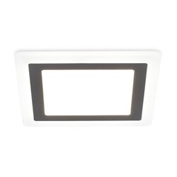 Ambrella Встраиваемый cветодиодный светильник с подсветкой DCR392 6W+3W 4200K+4200K 220-240V 145*145*20 (A105*105) DCR392 - фото 115357