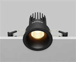 Maytoni Technical Встраиваемый светильник Dip 2700K 10Вт 50° DL115-10W-2.7K-B - фото 115442