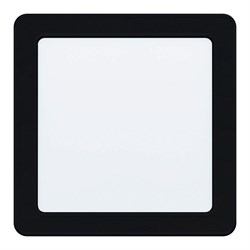 Eglo 99188 Светодиодный встраиваемый cветильник FUEVA 5, 10,5W (LED), 117х117, ET26, 1350lm, 4000K, сталь, черный 99188 - фото 115522