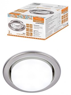 TDM Светильник встраиваемый СВ 01-08 GX53 220 В 50 Гц, сатин никель, 2 шт/уп, Народный SQ0359-0109 - фото 115720