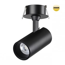 Novotech 359224 SPOT NT23 267 черный Светильник встраиваемый светодиодный IP20 LED 15W 220V 1440Лм 3000К SELENE 359224 - фото 115782