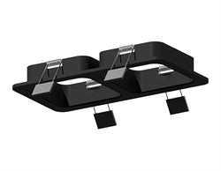 Ambrella Корпус светильника встраиваемый для насадок 70*70mm C7906 SBK черный песок 180*90*H32mm MR16 GU5.3 C7906 - фото 115788