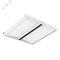 Светодиодный светильник "ВАРТОН" SOFT/OT Comfort офисный встраиваемый 595*595*50мм 30 ВТ 4000К IP20 отраженного света, угол 65 градусов, UGR - фото 115964