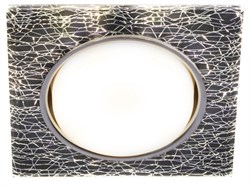 Встраиваемый светильник со светодиодной подсветкой DK LD50 WH/BK GX53 белый черный Б0057469 pe718312 - фото 115966