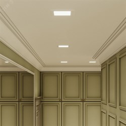 Светодиодный встраиваемый светильник ультратонкий квадратный IP20 9W 4100K 1/20 940111209 pe729074 - фото 115969