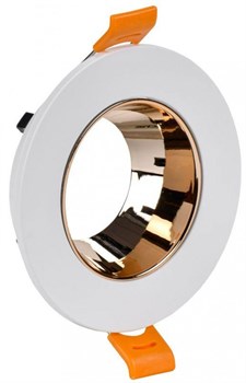 Светильник 4106 встраиваемый поворотный GU10 бел./золото пласт. LT-UVB0-4106-GU10-1-K22 pe654751 - фото 115979