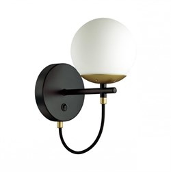 Lumion 5212/1W MODERNI черный, золотой Бра с выключателем E27 60W 220V RANDI 5212/1W - фото 116158