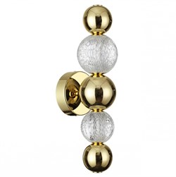 Odeon Light 5008/7WL L-VISION ODL23 419 золотой/прозрачный/металл/акрил Бра LED 7W 4000K 380Лм CRYSTAL 5008/7WL - фото 116240