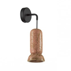 Odeon Light 5054/1WC PENDANT ODL24 315 черный/розовый/коричн./металл/керамика Бра GU10 LED 4W KERAMA 5054/1WC - фото 116298