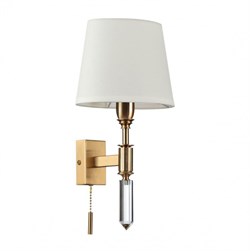 Odeon Light 4894/1W MODERN ODL_EX22 55 бронзовый/белый/ткань Бра с выкл. E14 1*40W LONDON 4894/1W - фото 116387