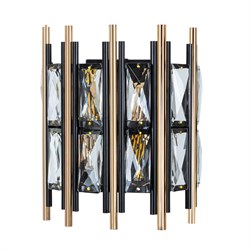 Arte Lamp A1043AP-2BK ALRUBA Бра, черный/хрусталь A1043AP-2BK - фото 116402