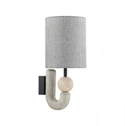 Odeon Light 5410/1WA MODERN ODL_EX23 31 черный матов./серый металл/полирезин/ткань Бра E14 1*40W BAGEL 5410/1WA - фото 116571