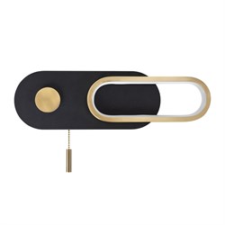 Arte Lamp A2602AP-10BK LUCAS Бра с выкл, черный/золото/металл/акрил A2602AP-10BK - фото 116627