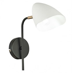 Evoluce SLE103601-01 бра чёрный, Золотой/Белый E14 1*40W SLE103601-01 - фото 116655