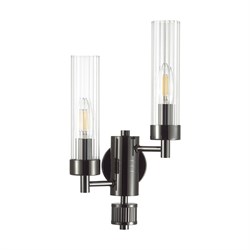 Lumion 5275/2W CLASSI LN23 черный хром Бра E14 2*40W 220V KAMILLA 5275/2W - фото 116777
