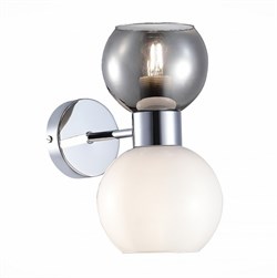 Evoluce SLE1138-101-02 бра Хром/белый, Дымчатый E27 2*60W SLE1138-101-02 - фото 116971