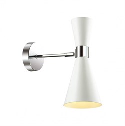 Lumion 3661/1W LN18 000 хром/матовый белый Бра E14 60W 220V QUINN 3661/1W - фото 116986