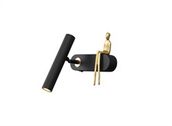 Arte Lamp A2173AP-1BK ALBERT Бра с выкл, черный/медный металл LED A2173AP-1BK - фото 116990