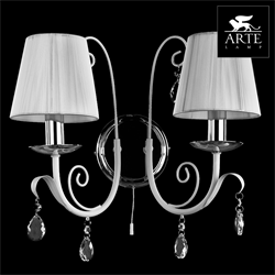 Arte Lamp Romana Snow Белый Бра 40W E14 A1743AP-2WH - фото 117009