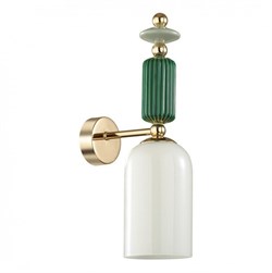 Odeon Light 4861/1W CLASSIC ODL_EX21 золото/раноцветн./керамика/стекло Бра E14 1*40W CANDY 4861/1W - фото 117079