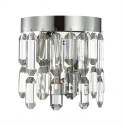 Odeon Light 4985/2W HALL ODL22 383 хром/хрусталь Бра E14 2*40W DAKISA 4985/2W - фото 117139